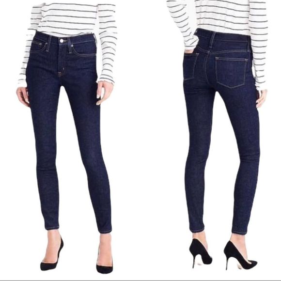 J. Crew Denim - J. Crew 9" High-Rise Toothpick Skinny Jeans Classic Rinse Size 29